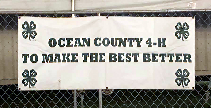 Ocean County 4-H banner